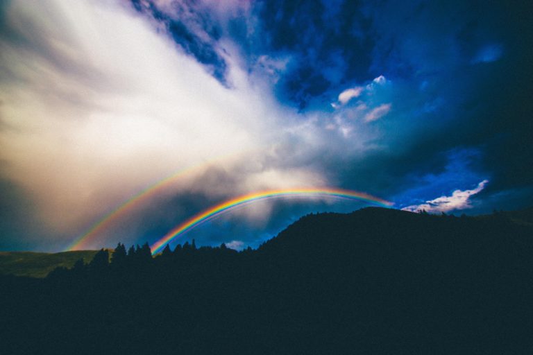 double rainbow, photo by Abigail Keenan